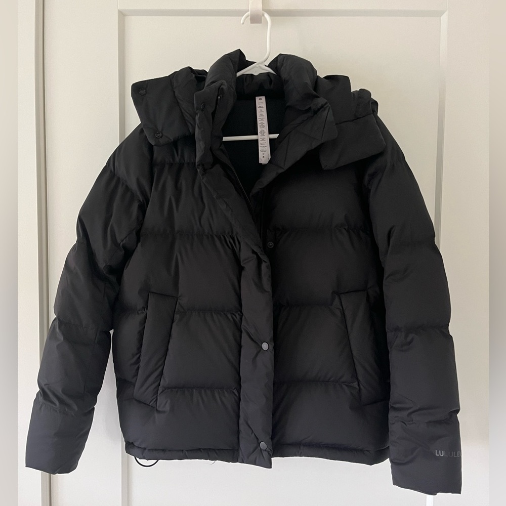 lululemon wunder puffer down jacket black 6
